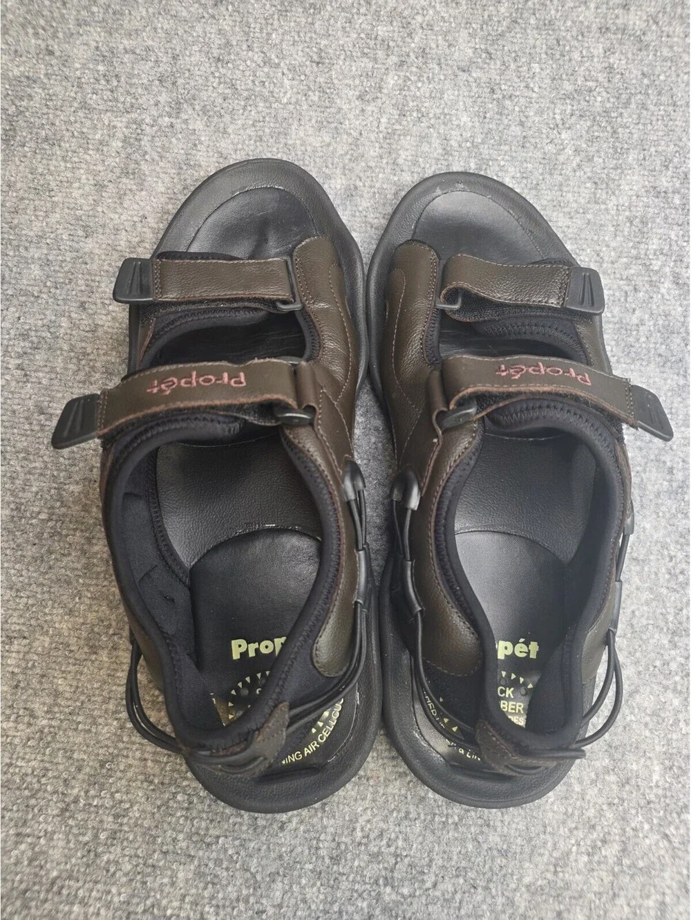 Propet Surfwalker II Men's Sport Sandals Brown Leather Size 14 M(D) M0002